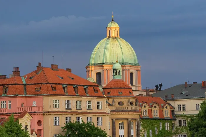Framed Print : Dome of Church of Saint Francis of Assisi, Prague, Bohemia, Czech Republic (Czechia), Europe Framed Print : Dome of Church of Saint Francis of Assisi, Prague, Bohemia, Czech Republic (Czechia), Europe