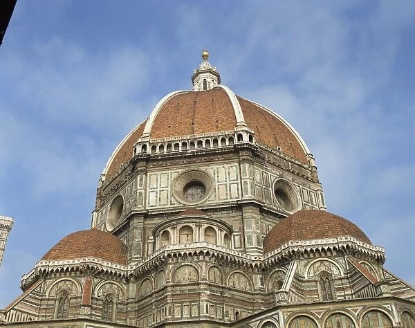 The dome of the Duomo in the town of Florence