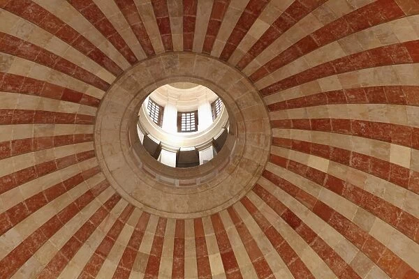 Dome of the National Pantheon, in the 17th century Church of Santa Engracia, a national monument, in Alfama, Lisbon, Portugal, Europe