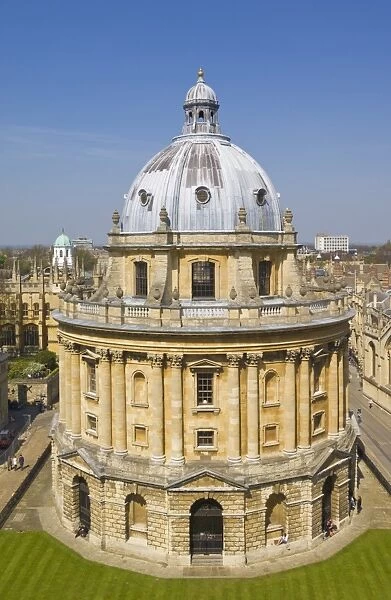 The dome of the Radcliffe Camera, university city of Oxford, Oxfordshire