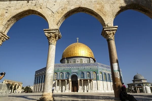 Dome of the Rock Mosque, Temple Mount, UNESCO World Heritage Site, Jerusalem, Israel