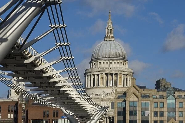 The Dome of St. Pauls Cathedral, London, England, United Kingdom, Europe