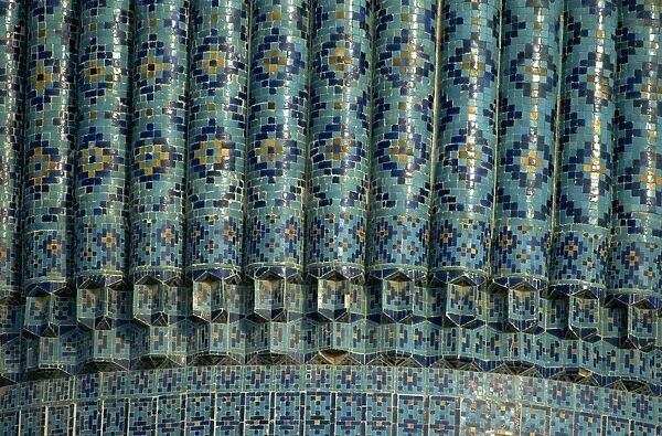 Detail of the dome of the tomb of Tamerlane, Gur Emir, Samarkand, Uzbekistan