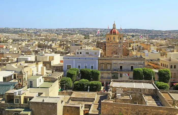 Framed Print : Domed roof of basilica St. George church in town centre of Victoria Rabat, Gozo, Malta, Mediterranean, Europe Framed Print : Domed roof of basilica St. George church in town centre of Victoria Rabat, Gozo, Malta, Mediterranean, Europe