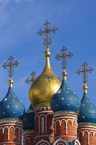 Domes of The Church of St. George, Moscow, Russia, Europe