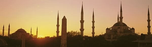 Domes and minarets of the Blue Mosque (Sultan Ahmet Mosque)