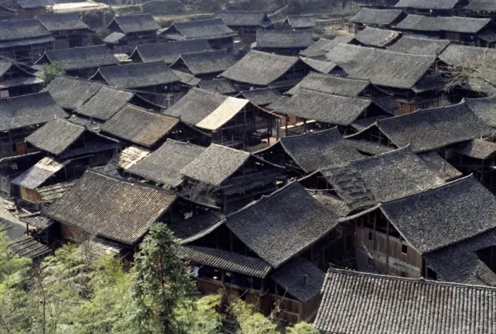 Framed Print : Dong village near Rongjiang, Guizhou, China, Asia Framed Print : Dong village near Rongjiang, Guizhou, China, Asia