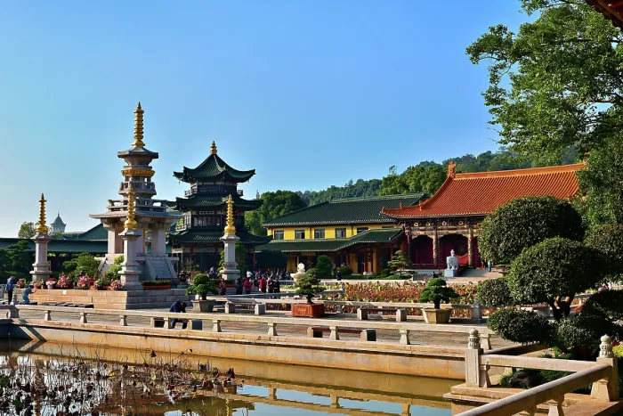 Framed Print : Dongling Monastery, Jiujiang City, Jiangxi Province, China