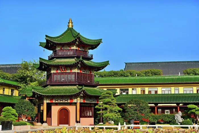 Framed Print : Dongling Monastery, Jiujiang City, Jiangxi Province, China