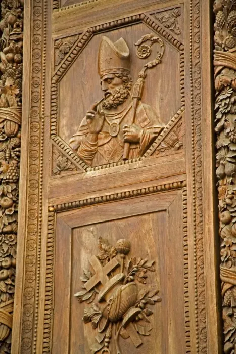 Framed Print : Door detail