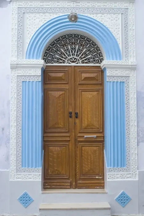 Framed Print : Door detail, Medina, Kairouan, Tunisia, North Africa, Africa Framed Print : Door detail, Medina, Kairouan, Tunisia, North Africa, Africa