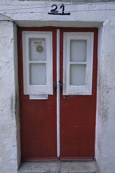 Door in the Moorish quarter of Alfama