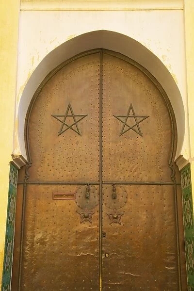 Door to Mosque, Medina, Meknes, Morocco, North Africa, Africa