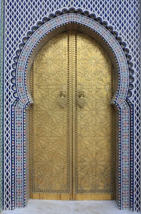 Framed Print : Door, Royal Palace Gates, Fez, Morocco, North Africa, Africa Framed Print : Door, Royal Palace Gates, Fez, Morocco, North Africa, Africa