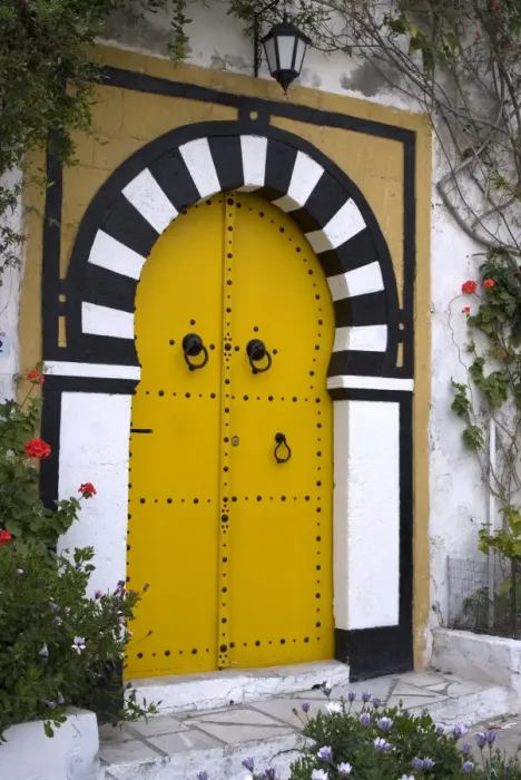 Framed Print : Door, Sidi Bou Said, near Tunis, Tunisia, North Africa, Africa Framed Print : Door, Sidi Bou Said, near Tunis, Tunisia, North Africa, Africa