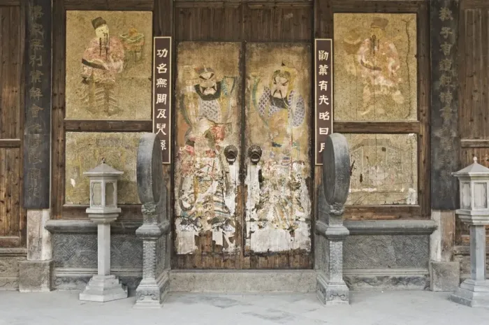 Framed Print : Doorway, Cheng Kan Village, Anhui Province, China, Asia Framed Print : Doorway, Cheng Kan Village, Anhui Province, China, Asia