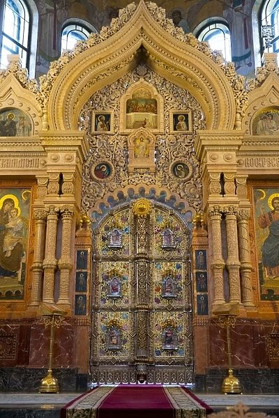Doorway within The Church on the Spilled Blood, UNESCO World Heritage Site, St. Petersburg