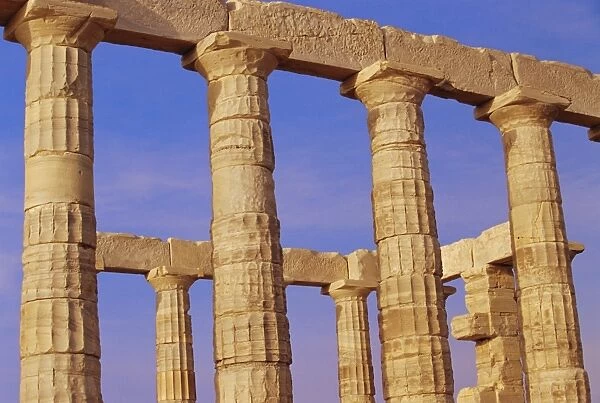 Doric columns of the Temple of Poseidon at Cape Sounion