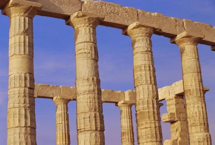 Framed Print : Doric columns of the Temple of Poseidon at Cape Sounion Framed Print : Doric columns of the Temple of Poseidon at Cape Sounion