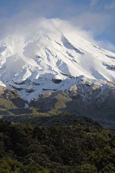 The dormant volcano Mount Egmont or Taranaki