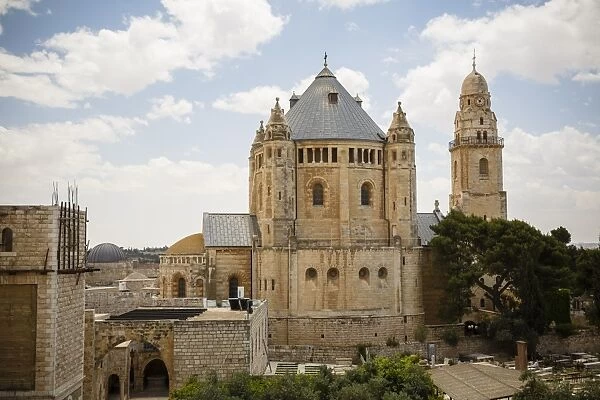 The Dormition Church on Mount Zion, Jerusalem, Israel, Middle East