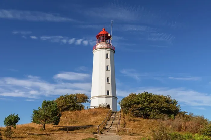 Framed Print : Dornbusch Lighthouse, Hiddensee Island, Mecklenburg-Western Pomerania, Germany Framed Print : Dornbusch Lighthouse, Hiddensee Island, Mecklenburg-Western Pomerania, Germany