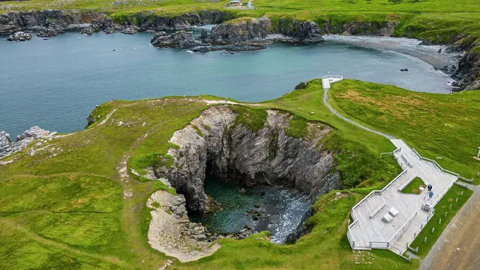 Framed Print : Double arch, Dungeon Provincial Park, Bonavista Peninsula, Newfoundland, Canada, North America Framed Print : Double arch, Dungeon Provincial Park, Bonavista Peninsula, Newfoundland, Canada, North America