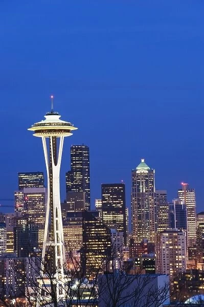 Downtown buildings and the Space Needle, Seattle, Washington State, United States of America