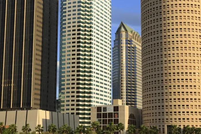 Framed Print : Downtown skyscrapers, Tampa, Florida, United States of America, North America Framed Print : Downtown skyscrapers, Tampa, Florida, United States of America, North America