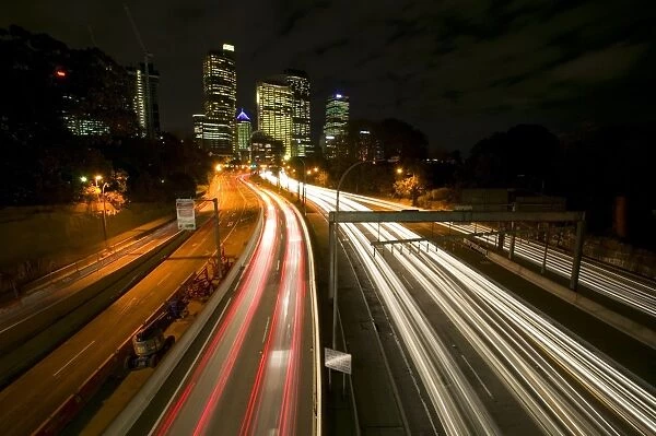 Downtown Sydney, Sydney by Night, New South Wales, Sydney, Australia