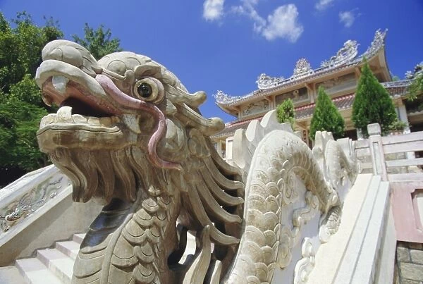 Dragon at the Long Son Pagoda