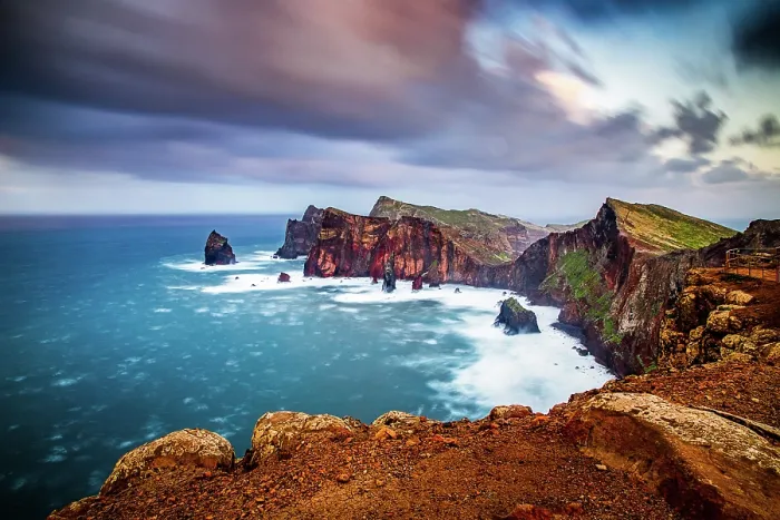 Framed Print : dramatic coastline with rocks of Madeira, Portugal Framed Print : dramatic coastline with rocks of Madeira, Portugal
