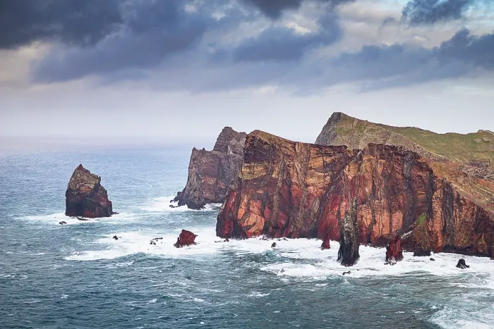 Framed Print : dramatic coastline with rocks of Madeira, Portugal Framed Print : dramatic coastline with rocks of Madeira, Portugal