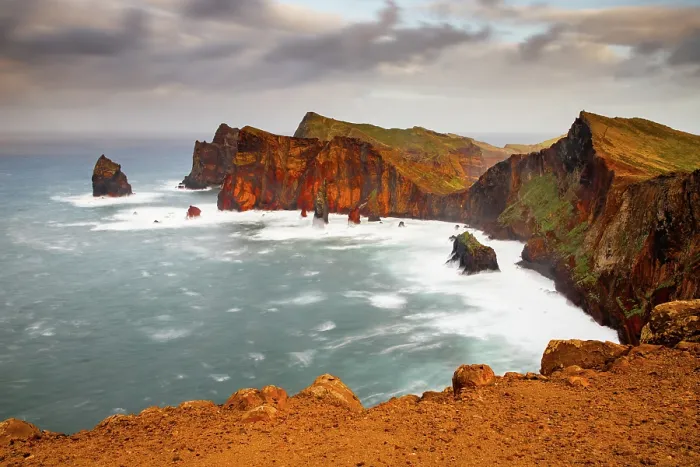 Framed Print : dramatic coastline with rocks of Madeira, Portugal Framed Print : dramatic coastline with rocks of Madeira, Portugal