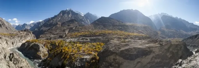 Framed Print : Dramatic Himalayan mountains in the Skardu valley, Gilgit-Baltistan, Pakistan, Asia