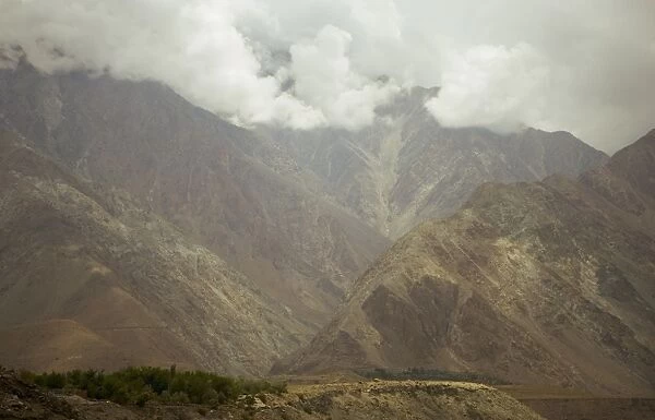 Dramatic summer monsoon clouds over the Karakoram ranges