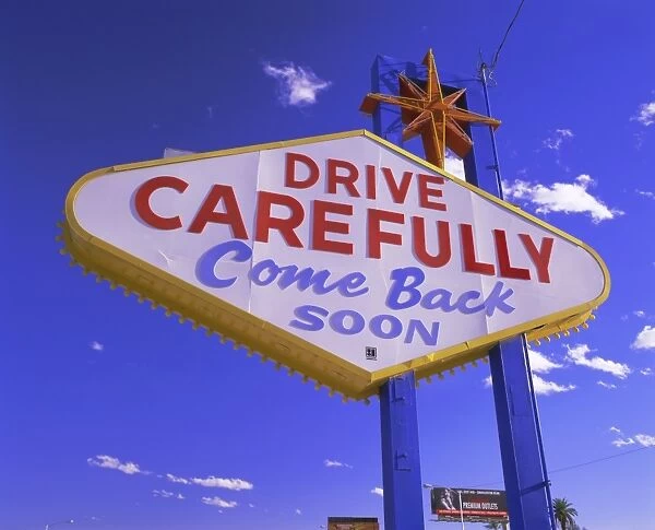 Drive Carefully sign