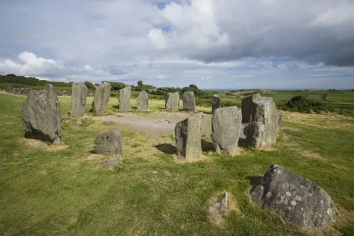 Framed Print : Drombeg stone circle, a recumbent stone circle locally known as the Druids Altar Framed Print : Drombeg stone circle, a recumbent stone circle locally known as the Druids Altar