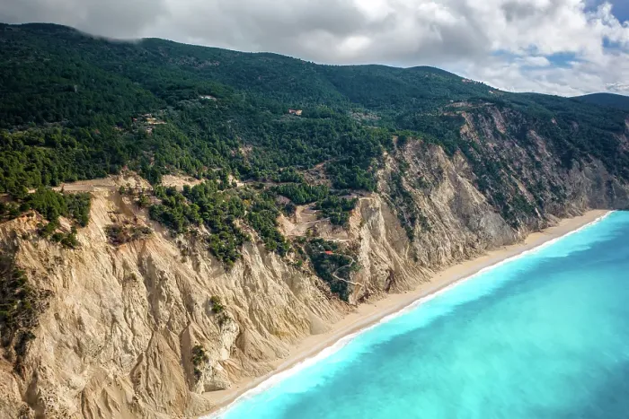 Framed Print : Drone view of Egremni beach cliffs and turquoise water, Lefkada island, Ionian Islands, Greek Islands, Greece Framed Print : Drone view of Egremni beach cliffs and turquoise water, Lefkada island, Ionian Islands, Greek Islands, Greece