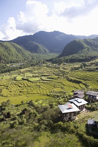 Drukgyel Village, Bhutan, Asia