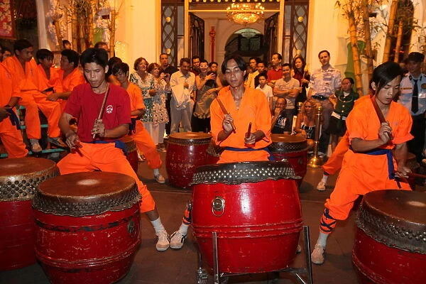 Drum and percussion music for the traditional Chinese New Year Lion Dance