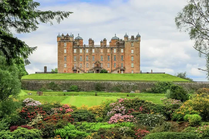 Framed Print : Drumlanrig Castle, known as the Pink Palace due to its colourful sandstone, a 17th century castle on the Queensbury Estate, popular for its gardens, adventure trail and hiking, Drumlanrig, Thornhill, Dumfries and Galloway, Scotland, United Kingdom Framed Print : Drumlanrig Castle, known as the Pink Palace due to its colourful sandstone, a 17th century castle on the Queensbury Estate, popular for its gardens, adventure trail and hiking, Drumlanrig, Thornhill, Dumfries and Galloway, Scotland, United Kingdom