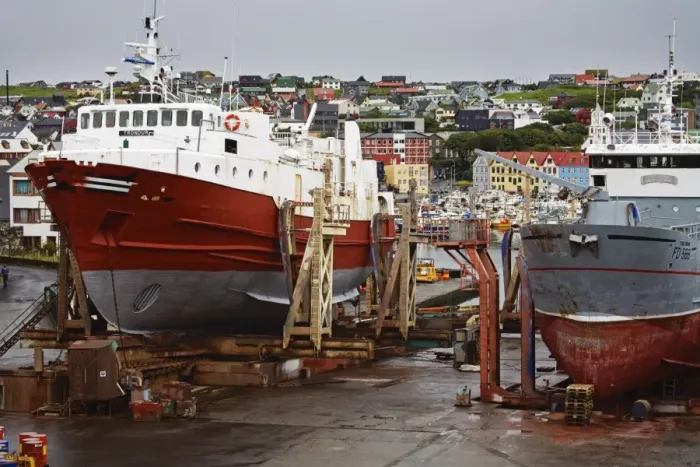 Framed Print : Dry dock, Port of Torshavn, Faroe Islands, Kingdom of Denmark, Europe Framed Print : Dry dock, Port of Torshavn, Faroe Islands, Kingdom of Denmark, Europe