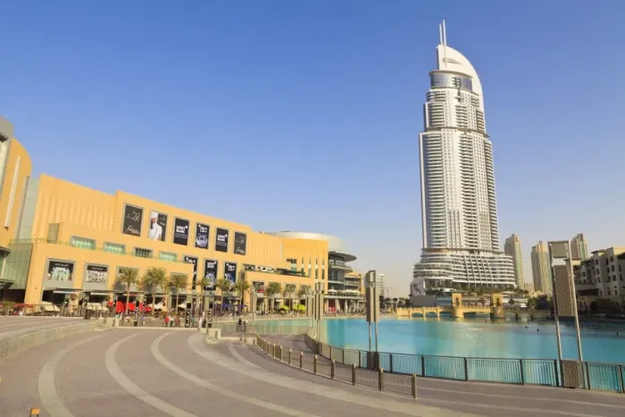 Framed Print : The Dubai Mall and Address Building, Downtown district, Dubai, United Arab Emirates Framed Print : The Dubai Mall and Address Building, Downtown district, Dubai, United Arab Emirates