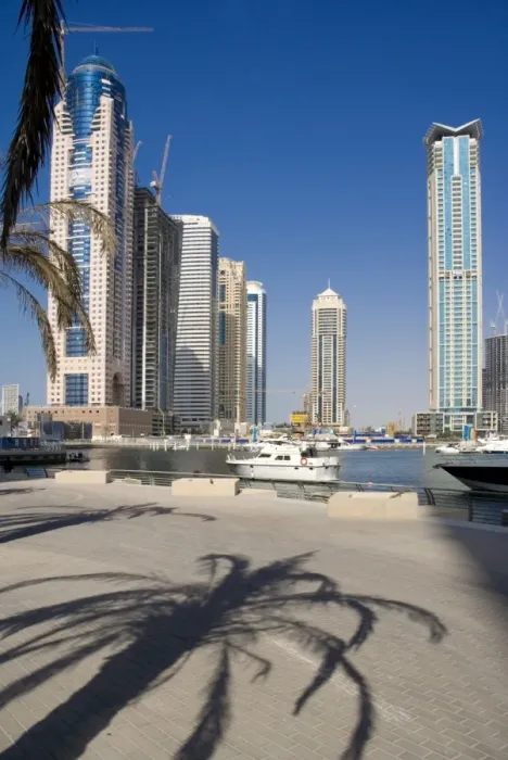 Framed Print : Dubai Marina, Dubai, United Arab Emirates (U Framed Print : Dubai Marina, Dubai, United Arab Emirates (U