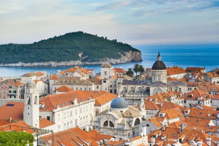 Framed Print : Dubrovnik Cathedral and Lokrum Island elevated view, Old Town, UNESCO World Heritage Site, Dubrovnik, Dalmatian Coast, Adriatic, Croatia, Europe Framed Print : Dubrovnik Cathedral and Lokrum Island elevated view, Old Town, UNESCO World Heritage Site, Dubrovnik, Dalmatian Coast, Adriatic, Croatia, Europe