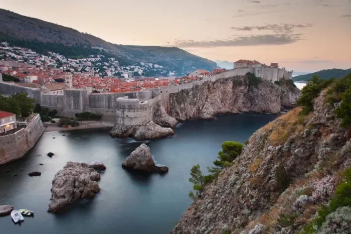 Framed Print : Dubrovnik and the City Walls at sunrise, from Fort Lovrijenac (St. Lawrence Fortress), Dubrovnik, Dalmatian Coast, Adriatic, Croatia, Europe Framed Print : Dubrovnik and the City Walls at sunrise, from Fort Lovrijenac (St. Lawrence Fortress), Dubrovnik, Dalmatian Coast, Adriatic, Croatia, Europe