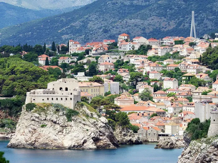 Framed Print : Dubrovnik from Lokrum, Croatia, Europe Framed Print : Dubrovnik from Lokrum, Croatia, Europe