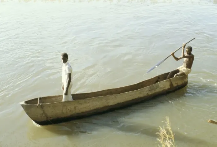 Framed Print : Dug out canoe on the River Nile at Mongala Framed Print : Dug out canoe on the River Nile at Mongala