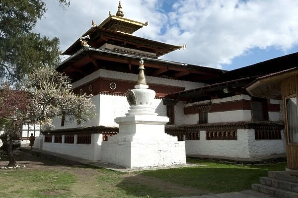 Dumtse Lakhang Bhuddist temple, built in 1433, Paro, Bhutan, Asia